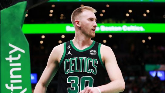 Sam Hauser slams the door on a fun finish after the Celtics hammered home an early point against Toronto taken at TD Garden (Celtics)